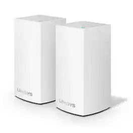 Linksys - Refurbished Excellent - VELOP DUAL BAND AC2400 INTELLIGENT MESH WIFI ROUTER 2 PACK - WHITE