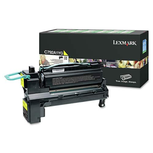 Lexmark - C792A1YG 6,000 Page-Yield Return Program Toner - Yellow price history on PriceWatchPro