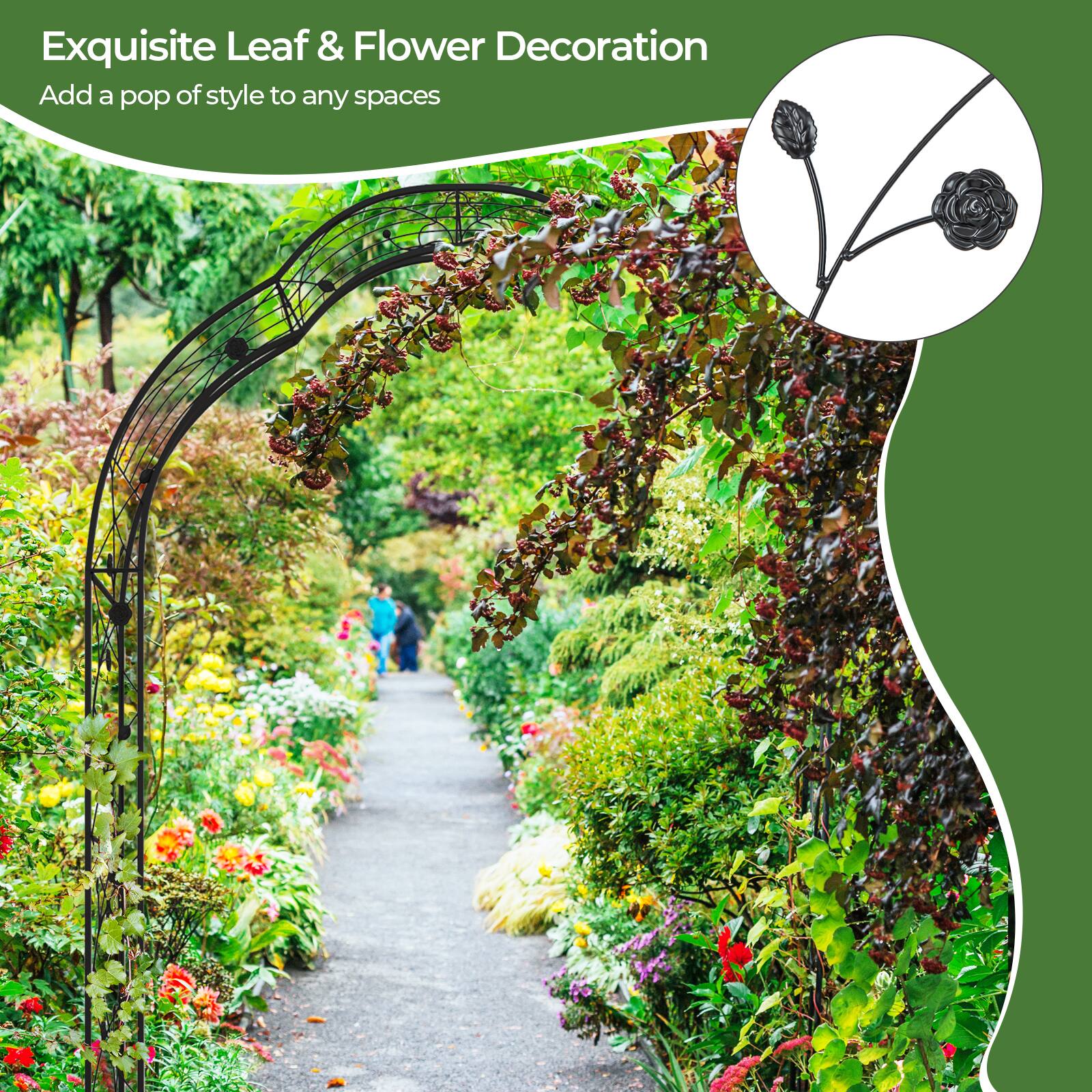 Exquisite Leaf & Flower Decoration  
Add a pop of style to any spaces