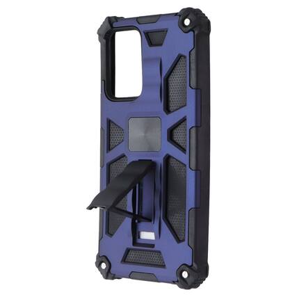 Front. Mybat - MyBat Rugged Kickstand Case for Samsung Galaxy A52 5G - Dark Blue/Black - Multicolor.
