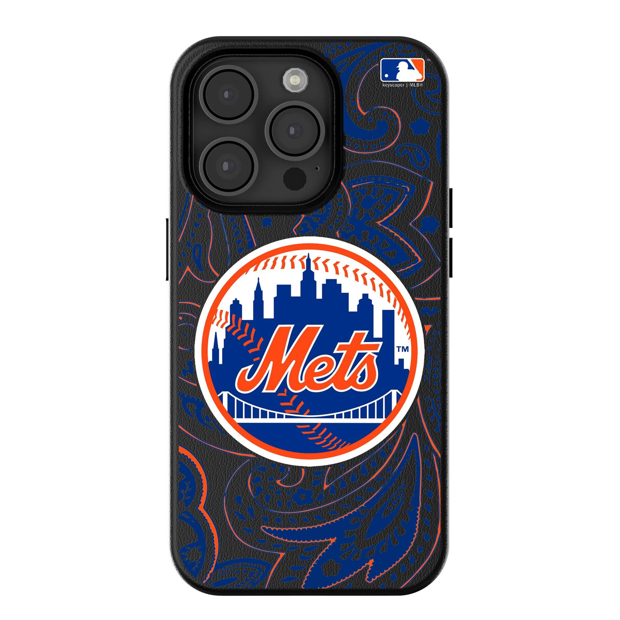 Keyscaper - MLB - New York Mets - Paisley iPhone Magnetic Bump Case - 16 Pro - Black price history on PriceWatchPro