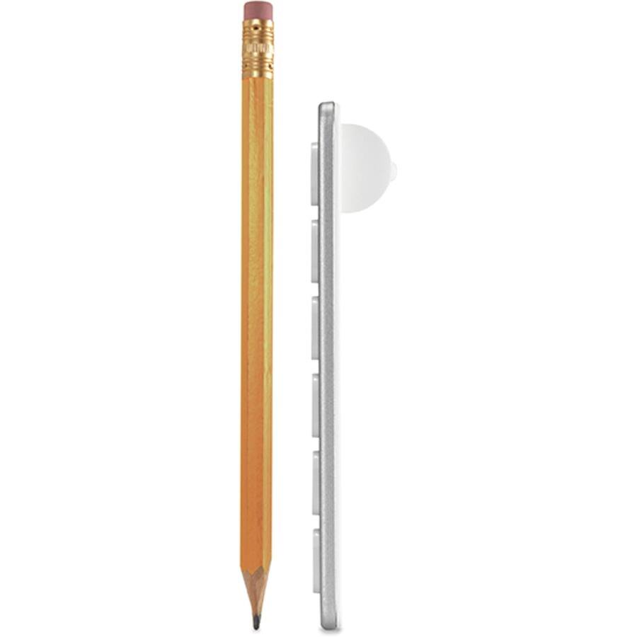 Alt View 5. Kensington - Kensington Multi-Device Dual Wireless Compact Keyboard - Wireless Connectivity - Bluetooth/RF - 2.40 GHz - Multimedia - Silver.