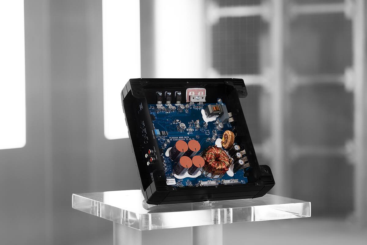 Alt View 12. Alpine - S-Series Class D Mono Amplifier with Variable Crossovers - Black.