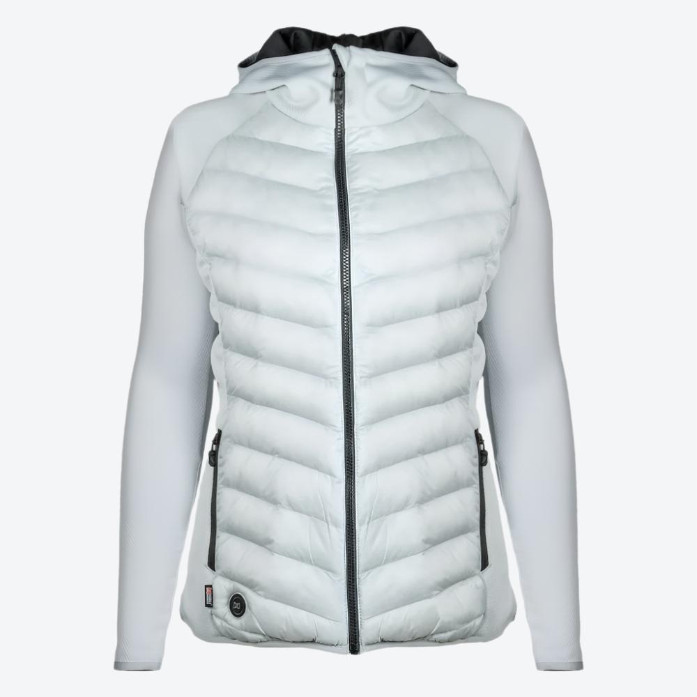 Alt View 5. Mobile Warming - Women's Ventani Hybrid Heated Jacket - Crystal Blue.
