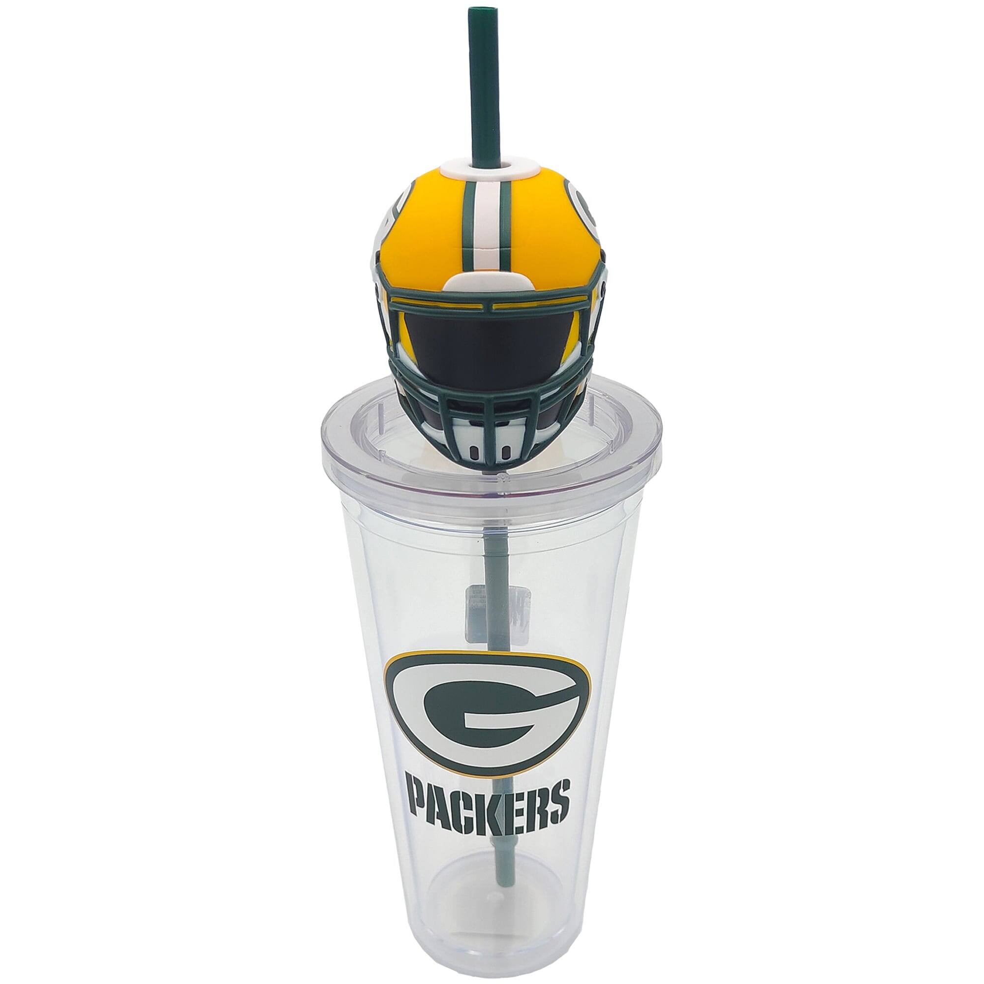 Front. Pegasus - Green Bay Packers Mascot Lid 24oz. Sipper Cup - Multicolor.