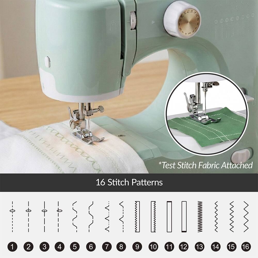 D 22 3 ts SA 2 I 7 / 4 9 4 L *Test Stitch Fabric Attached

16 Stitch Patterns

1 2 3 4 5 6 7 8 9 10 11 12 13 14 15 16