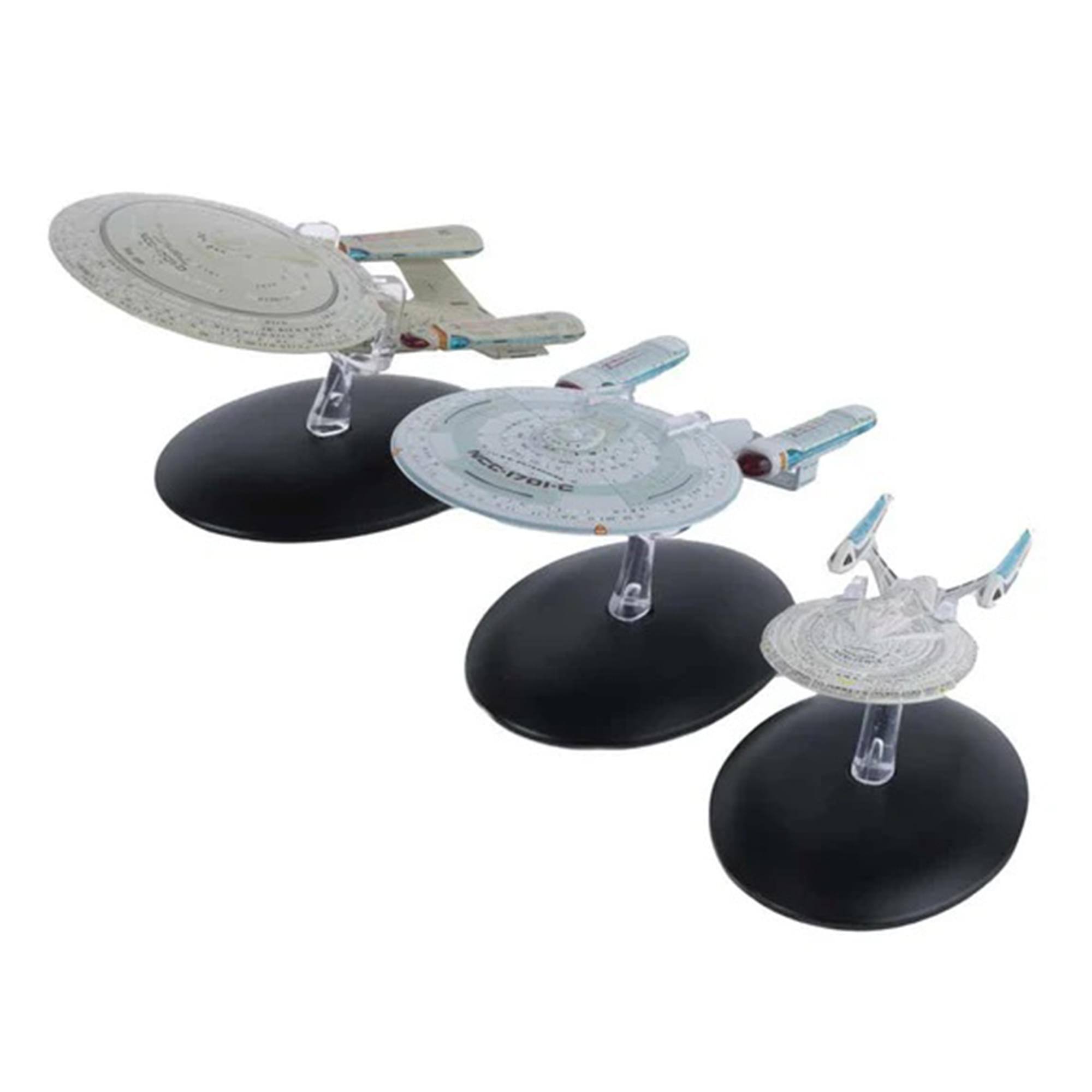 Alt View 1. Eaglemoss - Eaglemoss Star Trek Starship Replica | USS Enterprise Set of 3 - Grey.