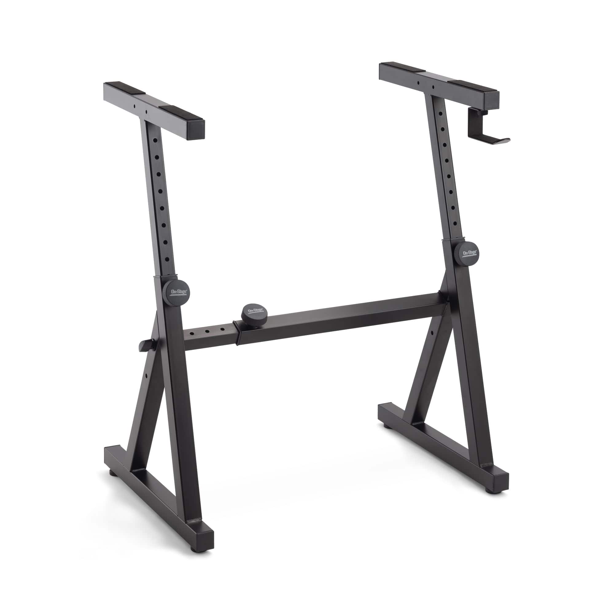 On Stage Stands - On-Stage KS1355 Adjustable Z Keyboard Stand for 2 Electric Pianos - Fits 54-88 Key Digital Keyboards, Synths, Organs - "NA"