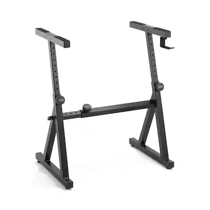 Front. On Stage Stands - On-Stage KS1355 Adjustable Z Keyboard Stand for 2 Electric Pianos - Fits 54-88 Key Digital Keyboards, Synths, Organs, - "NA".