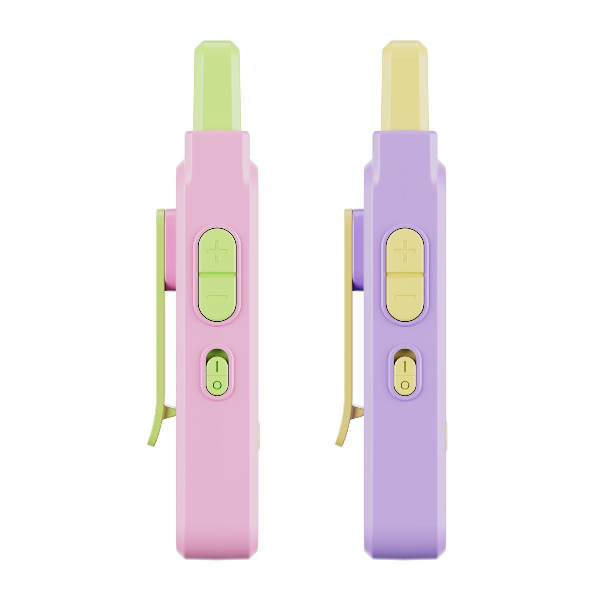 Left. Contixo - Kids Video Walkie Talkies 2-Pack with Camera, 2-Way Voice & Video, Flashlight, SOS Alarm & Voice Changer - Pink,Purple.