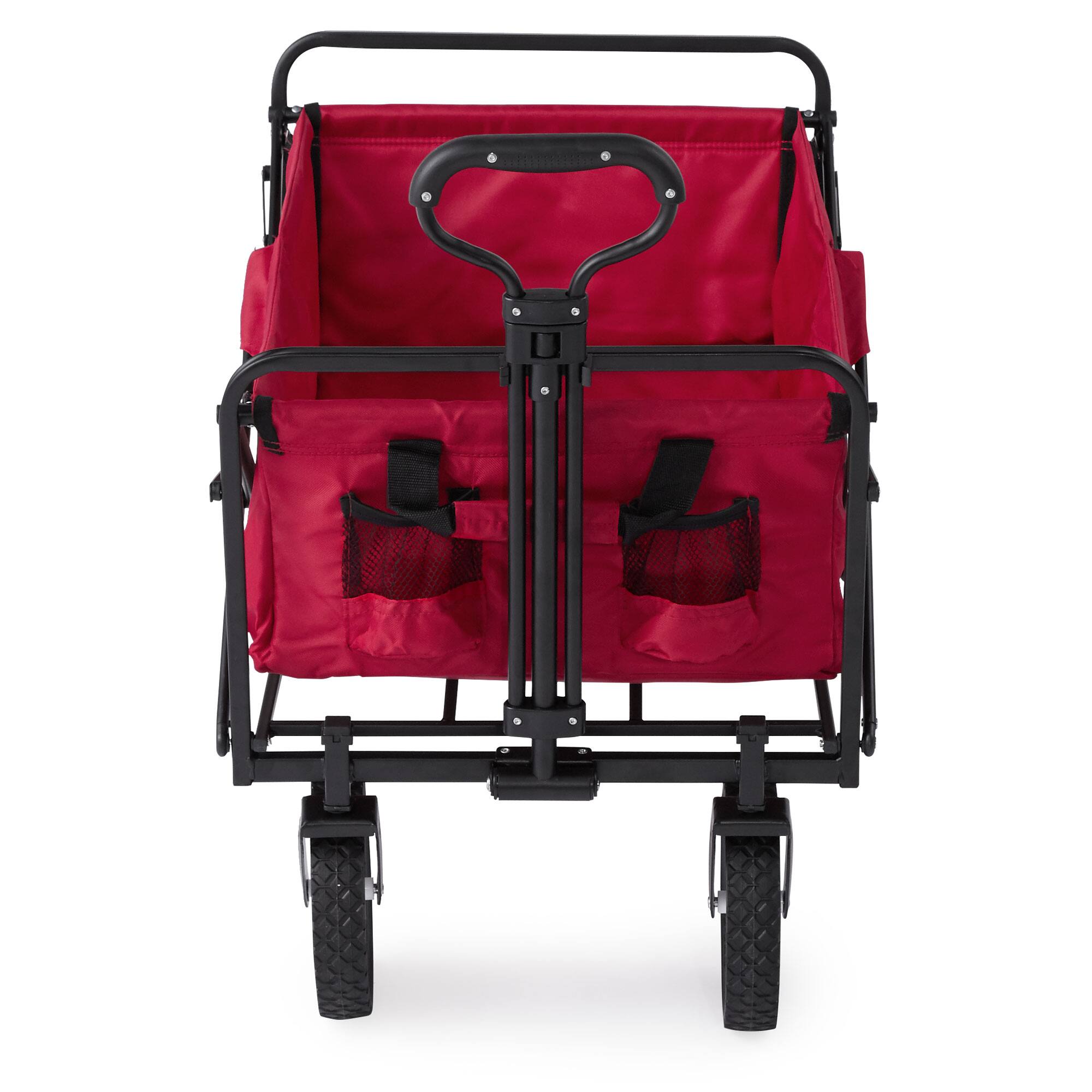 Alt View 5. Mac Sports - Mac Sports Collapsible Folding Outdoor Utility Garden Camping Wagon Cart, Red - Red.