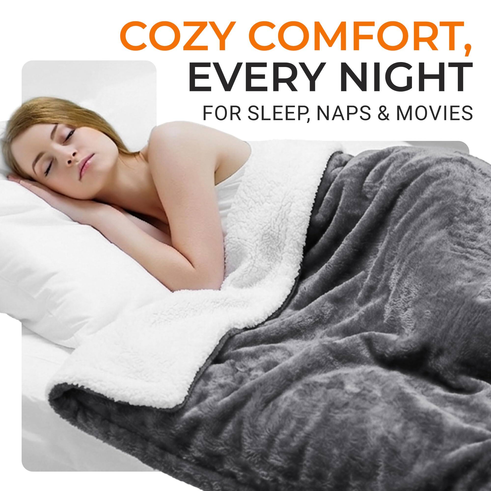 COZY COMFORT, EVERY NIGHT  
FOR SLEEP, NAPS & MOVIES