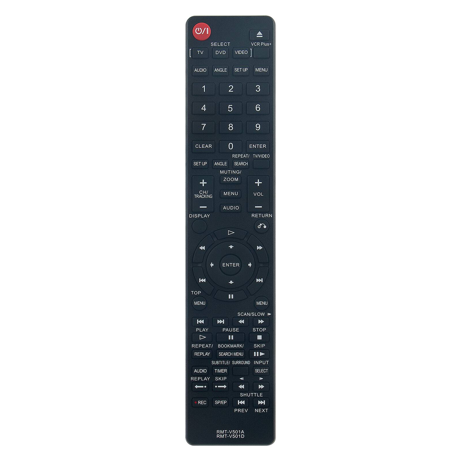 ZdalaMit - Replacement Remote RMT-V501A RMT-V501D for Sony Video DVD Combo Player SLV-D380P YSP-4000BL SLV-D300P SLV-D201P - Black