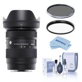 Bundle - Sigma - 28-70mm f/2.8 DG DN Contemporary Lens for Sony E, 67mm UV+CPL Filters