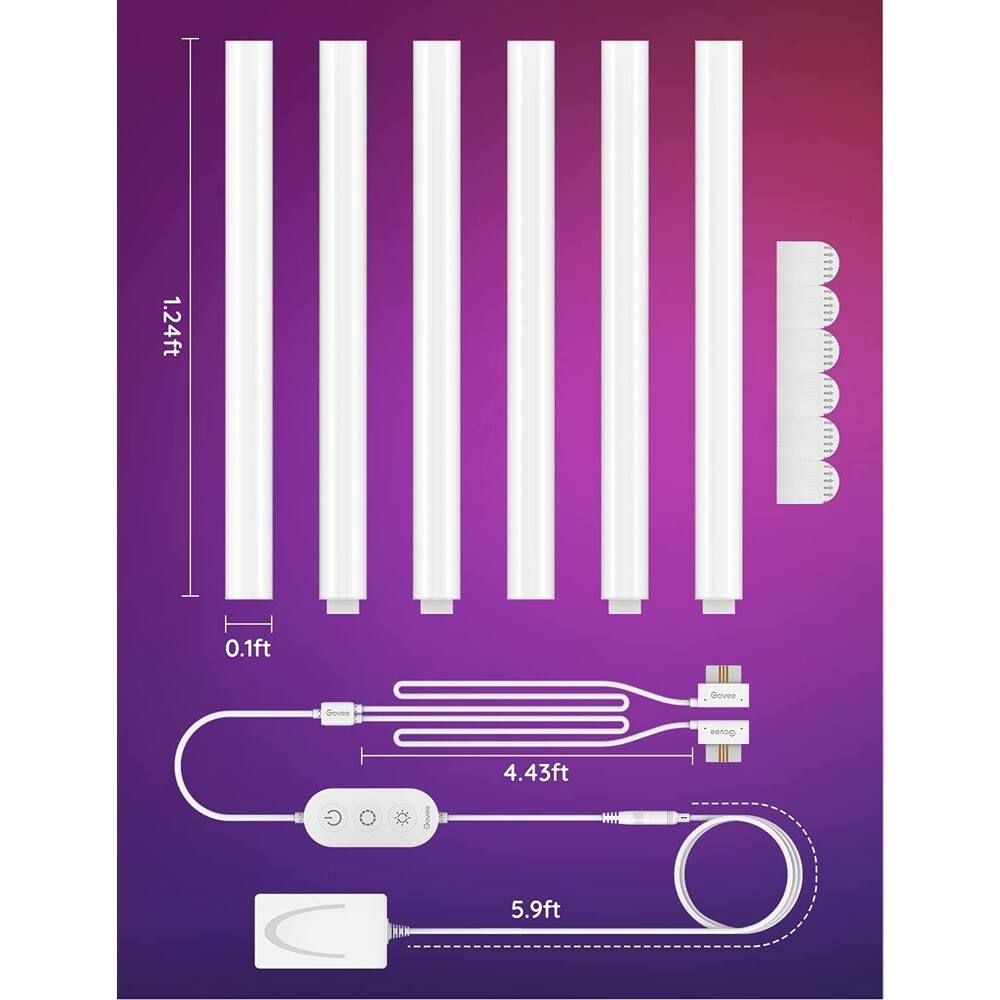 1.24ft  
0.1ft  
Govee  
4.43ft  
5.9ft