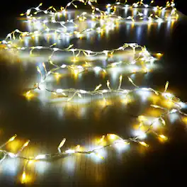 IMAGE 16.4ft 300 LED Firecracker Cluster Twinkle Lights Mixed Warm ...