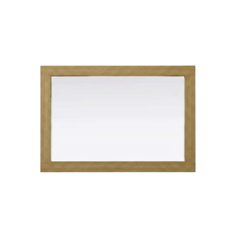 Elegant Kitchen and Bath - Noah Wooden Rectangle Mirror 22 x 32 - Honey Brown price history on PriceWatchPro
