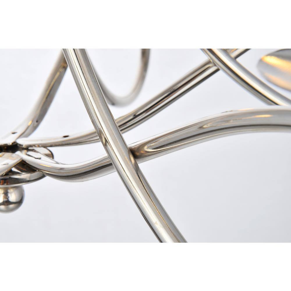 Alt View 1. Urban Classic - Lyndon 6 light polished Nickel Pendant - Polished Nickel.