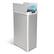 Front. Innovaze - 16 Gallon Stainless Steel Rectangular Slim Motion Sensor Trash Can with Butterfly Lid - Silver.