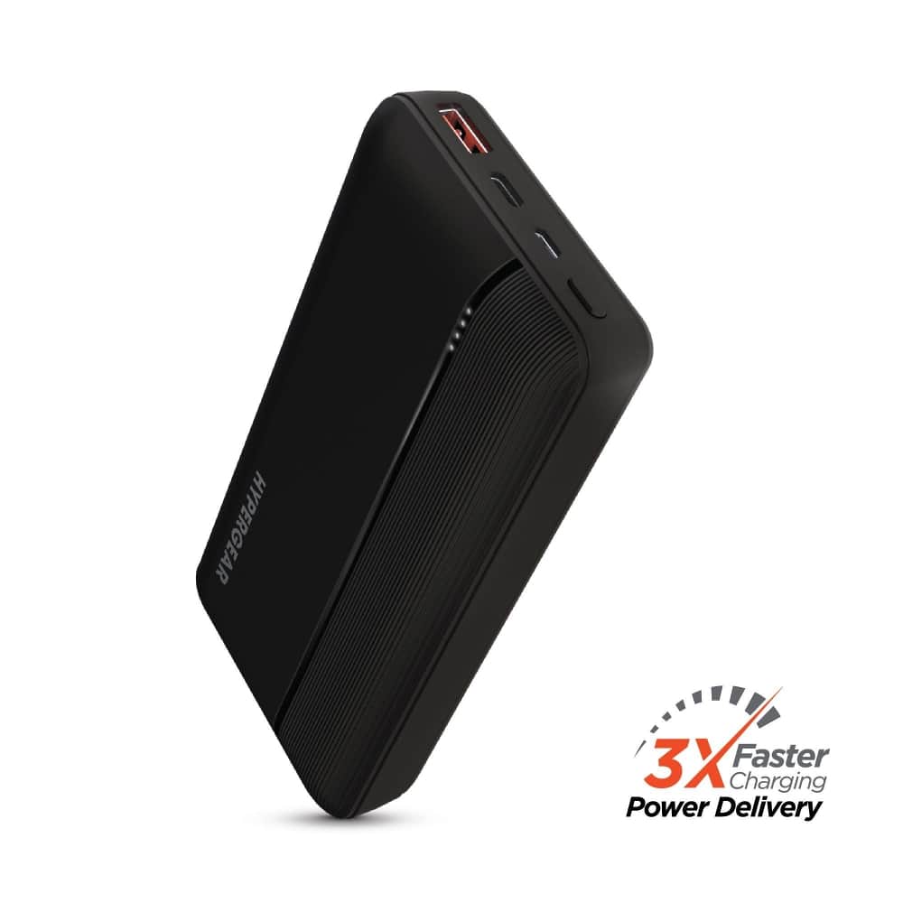 Loheer - 20000mAh 20W PD power bank fast charging portable charger Black