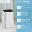 4-in-1 Design: Provides all-year round comfort with a fan, dehumidifier, portable AC unit, and heater.