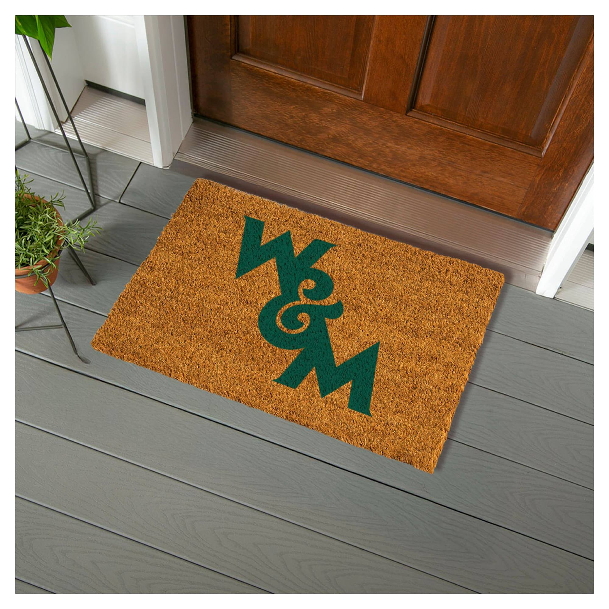 Alt View 1. Evergreen Enterprises - William & Mary Tribe 28" x 16" Team Logo Outdoor Coir Mat - Multicolor.