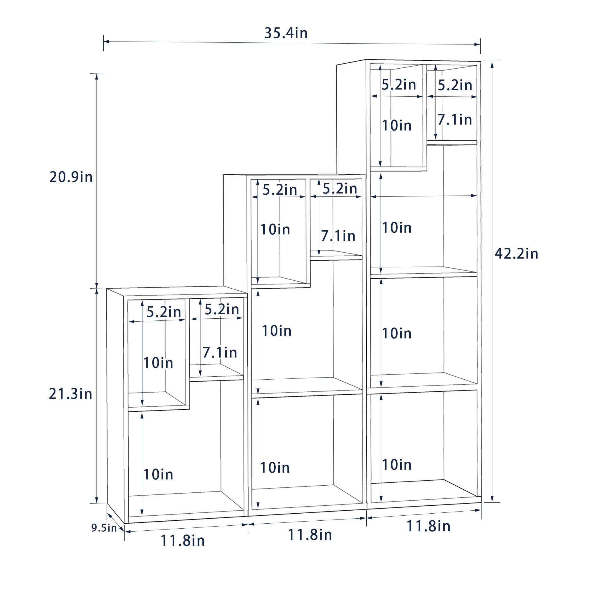35.4in  
20.9in  
42.2in  
21.3in  
9.5in  
11.8in  
11.8in  
11.8in  

5.2in  
5.2in  
10in  
7.1in  
5.2in  
5.2in  
10in  
7.1in  
10in  
5.2in  
10in  
5.2in  
7.1in  
10in  
10in