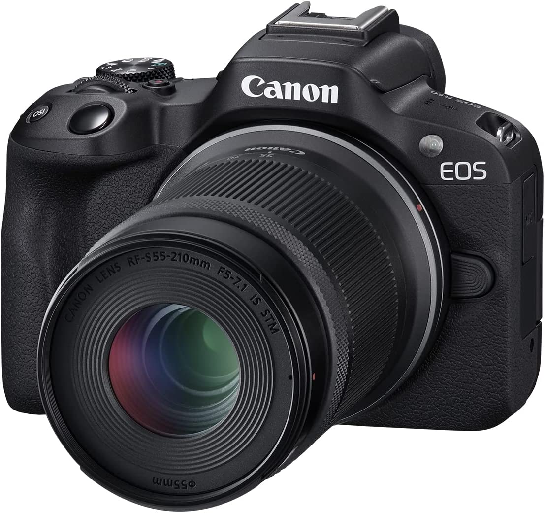 Canon EOS R50 Mirrorless Camera 2 Lens Kit 18 45mm + 55 210mm IS