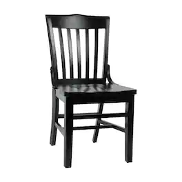 Flash Furniture - HERCULES School House Back Wood Restaurant Chair - Black