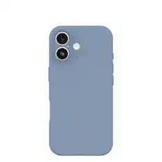Front. OtterBox - Figura Series Soft Shell for Apple iPhone 17 - Polus Blue.