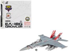 Boeing EA-18G Growler Aircraft "VAQ-132 Scorpions" United States Navy 1/72 Diecast Model by JC Wings - Grey, Red