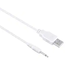 ESBANY - 3ft White USB Vibrator Cable Cord Compatible with Rechargeable Adult Toys Vibrators Universal Charger