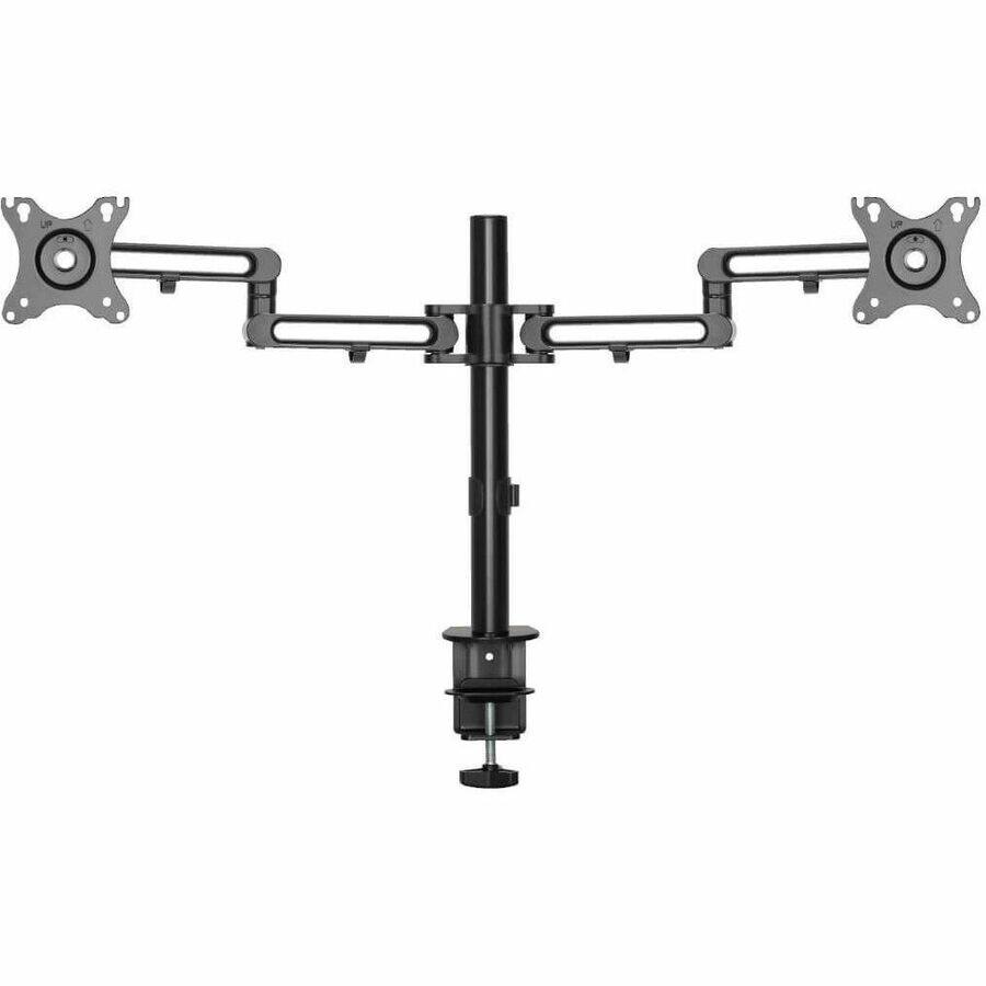 Alt View 2. Tripp Lite - Eaton Tripp Lite Series Dual-Monitor Flex-Arm Desktop Clamp for 13" to 27" Displays - 2 Display(s) Supported - 13" to - Black.