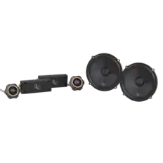 Front. Infinity - INFINITY KAPPA603CF 6 1/2” two-way car audio component system w/gap switchable crossover / No grill - Black.