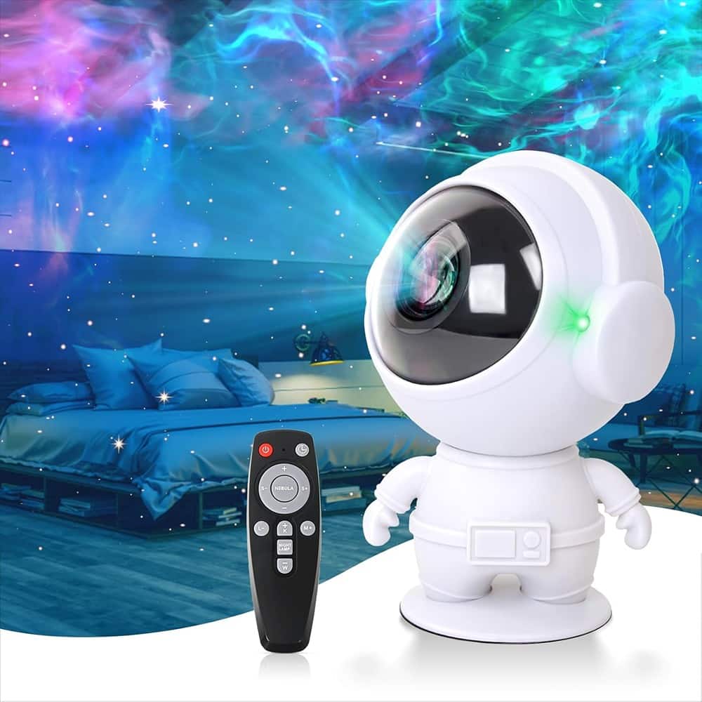 ACJPR - Galaxy Star Projector – 360° Adjustable, Multi-Color Variations, Timer & Remote