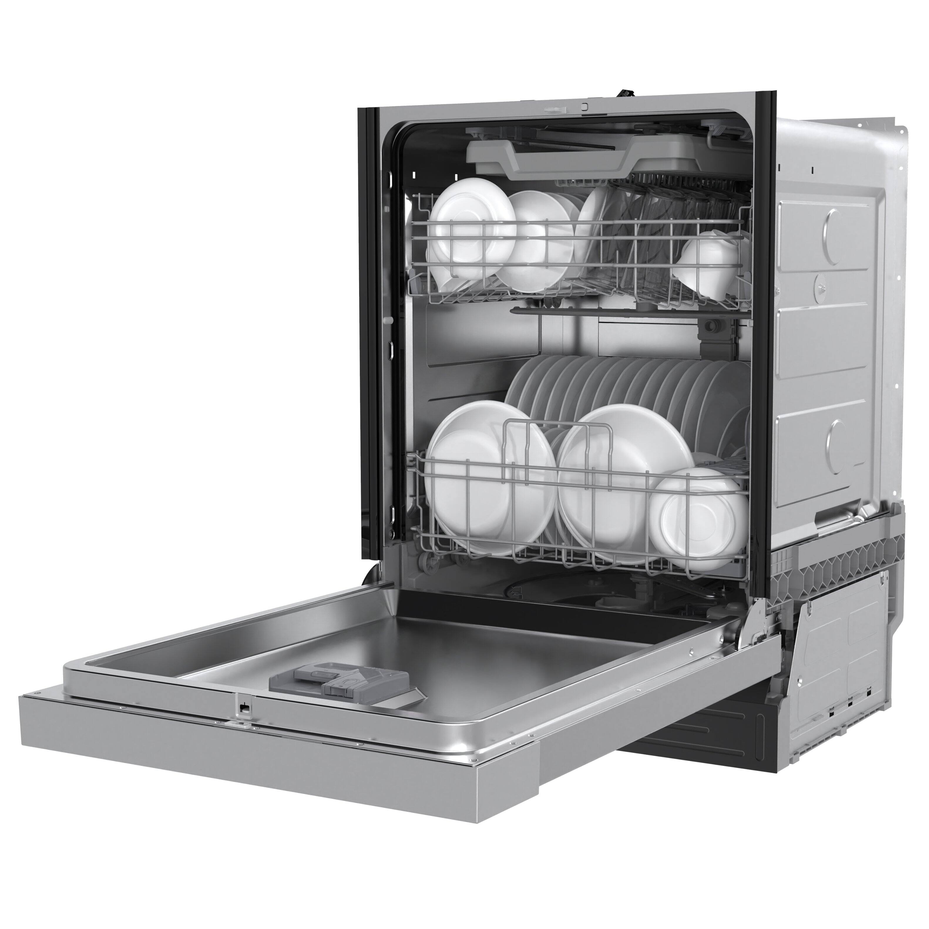 Alt View 5. SPT - 24 in. Front Control Built-In Tall Tub Dishwasher in Stainless Steel with 3rd Rack, 5 Cycles, 54 dBA, and Smart Wash - Stainless Steel.