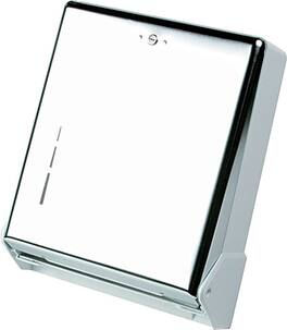 San Jamar - True Fold Metal Front Towel Dispenser/Chrome - White