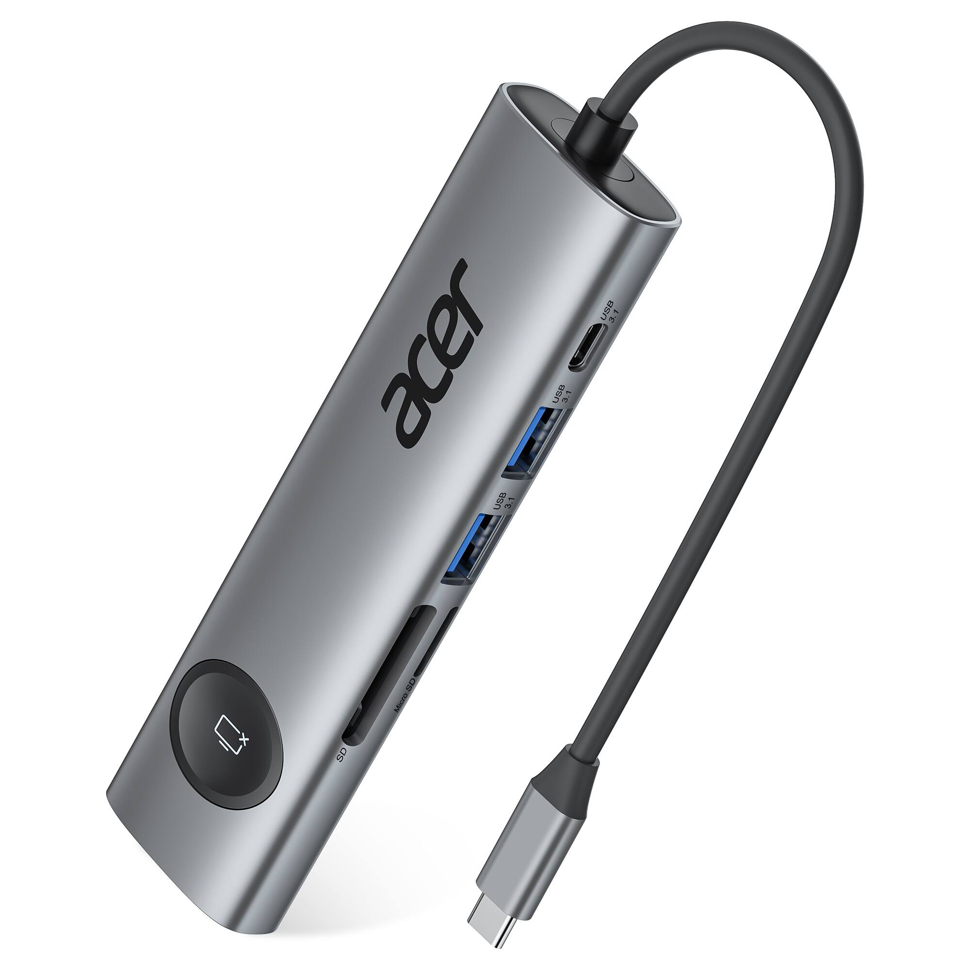 Acer USB C Hub, 7 in 1 4K@60Hz Type C to HDMI Adapter with 5Gbps