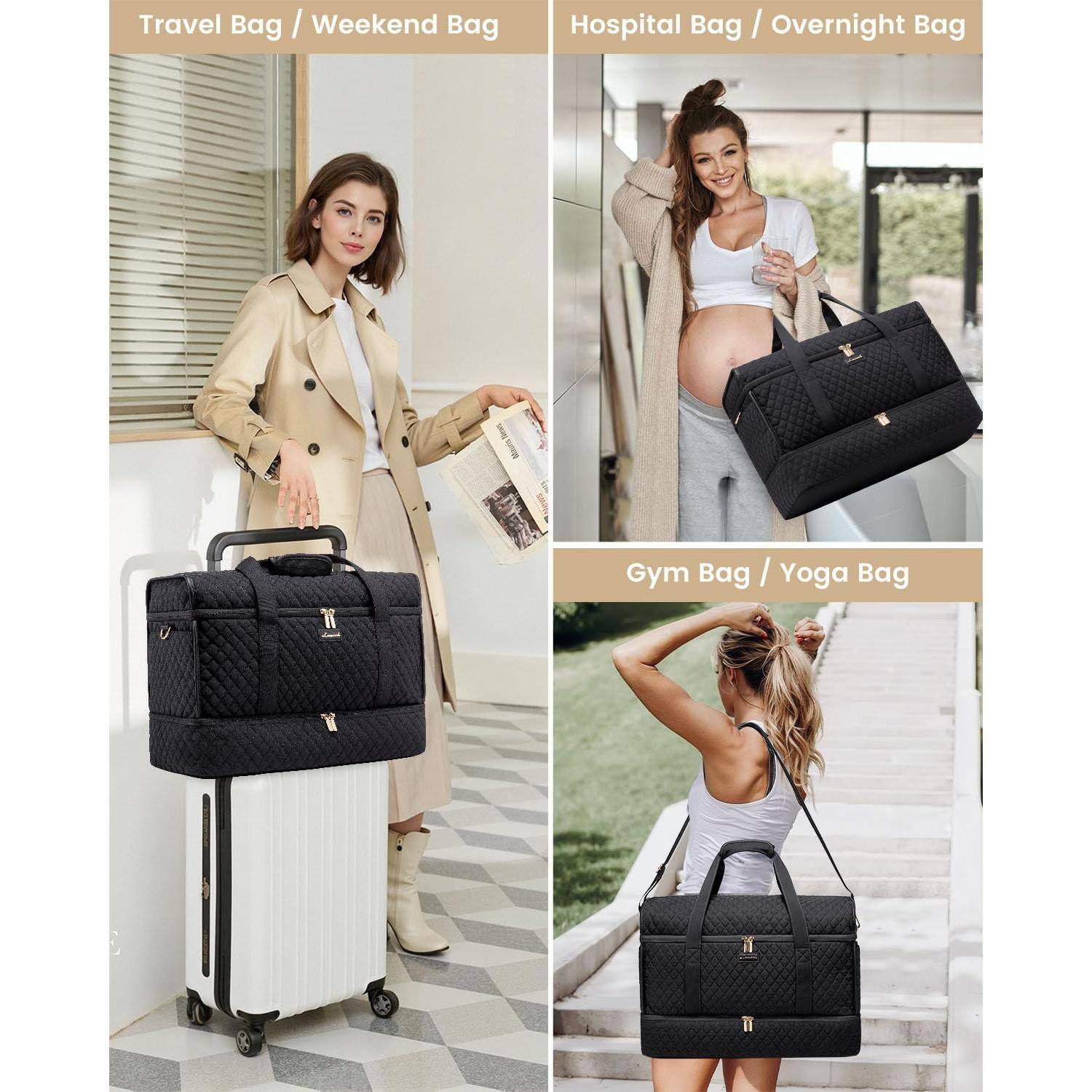 Travel Bag / Weekend Bag  
Hospital Bag / Overnight Bag  
Gym Bag / Yoga Bag