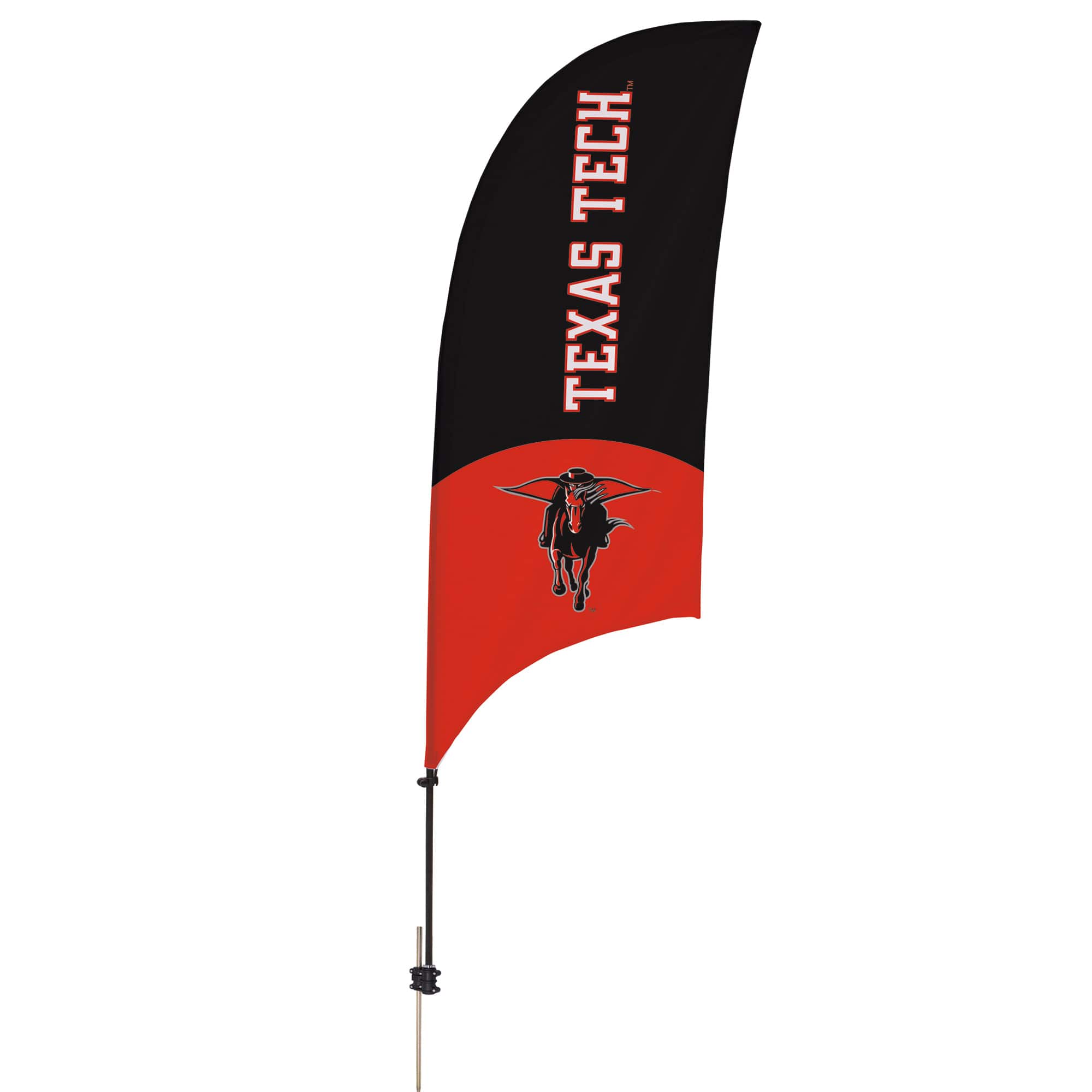 Victory Corps - Texas Tech Red Raiders 7.5' Two-Tone Razor Feather Stake Flag - Multicolor