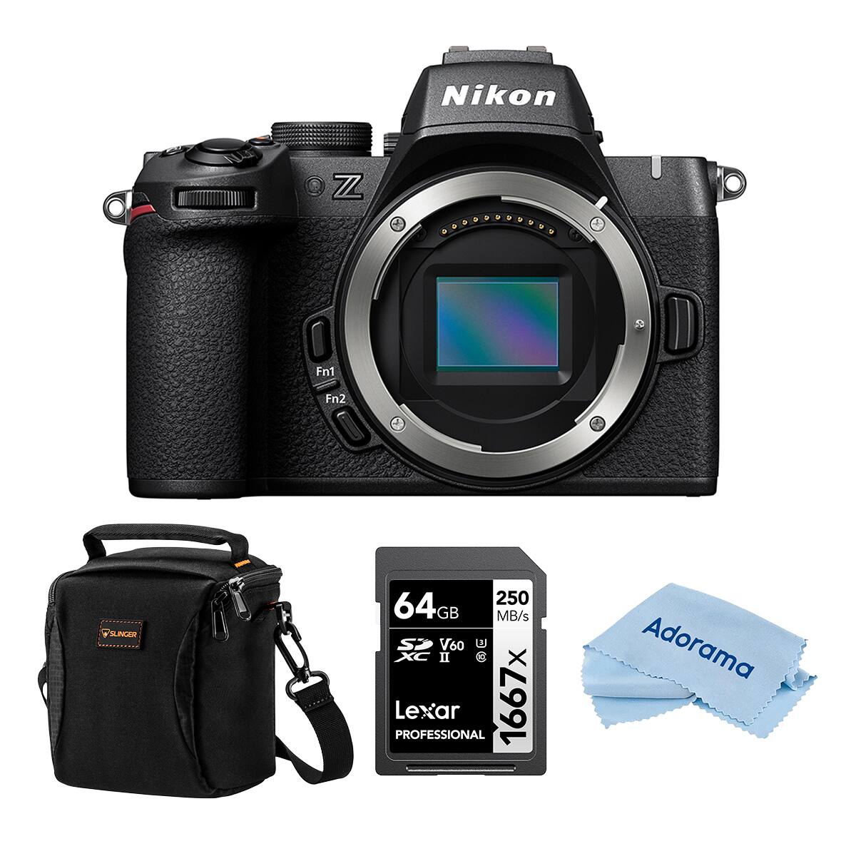 Nikon Z 0000DE a 0 Fn1 Fn2 'SUNGER 250 64GB 250 MB/s SP V60 U XC II @ Lexar PROFESSIONAL 1667x Adorama