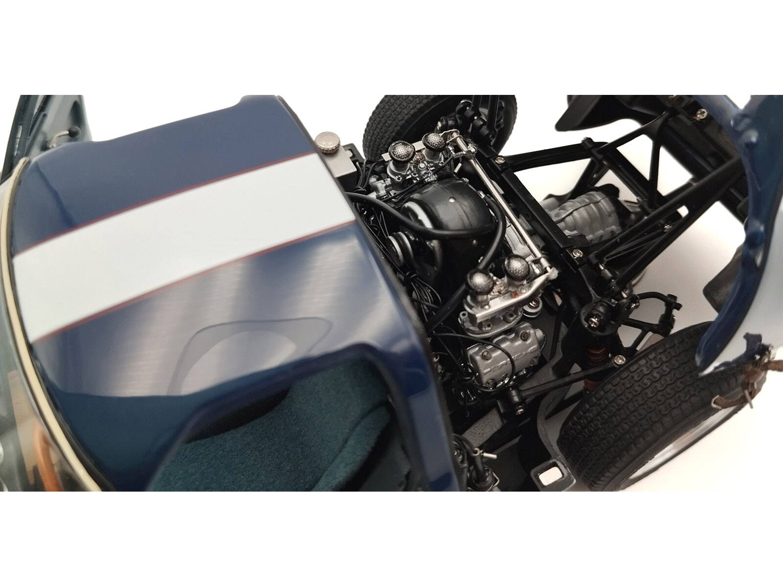 Alt View 3. CMC - Porsche 904 Carrera GTS Dark Blue with White Stripe "Bonhams Scottsdale Auction 2017" Limited Ed 1/18 Model Car by CMC.