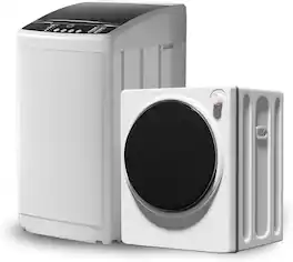 Circus Cirle - Washer and Dryer Combo - White