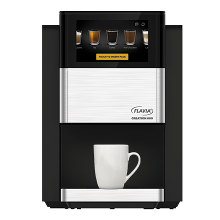 Flavia - Creation 600 Brewer – Makes Single‑Serve Freshpacks for Coffee, Lattes, Tea, Hot/Cold Drinks, Multiple Brew Sizes - Black
