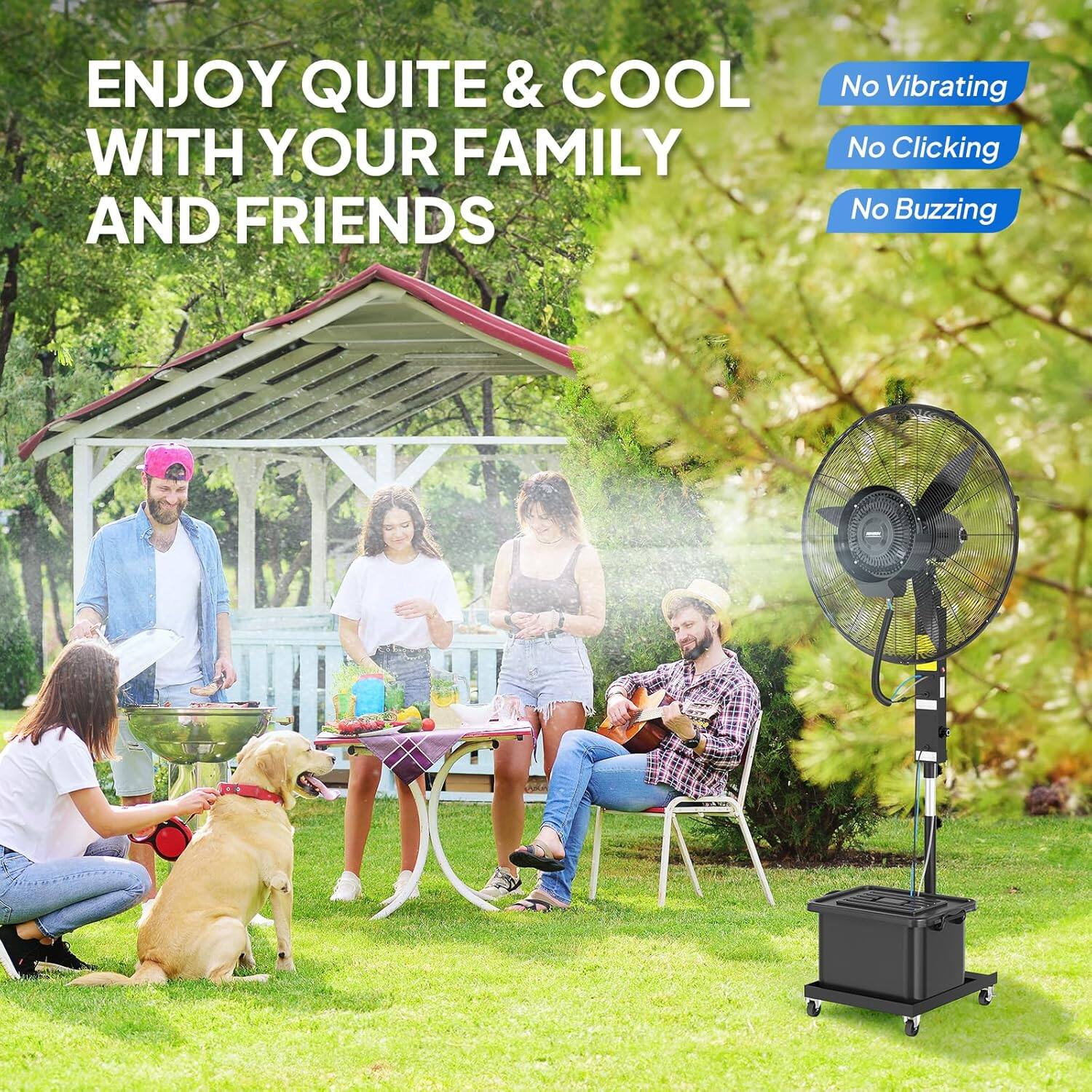 ENJOY QUIET & COOL WITH YOUR FAMILY AND FRIENDS

No Vibrating  
No Clicking  
No Buzzing