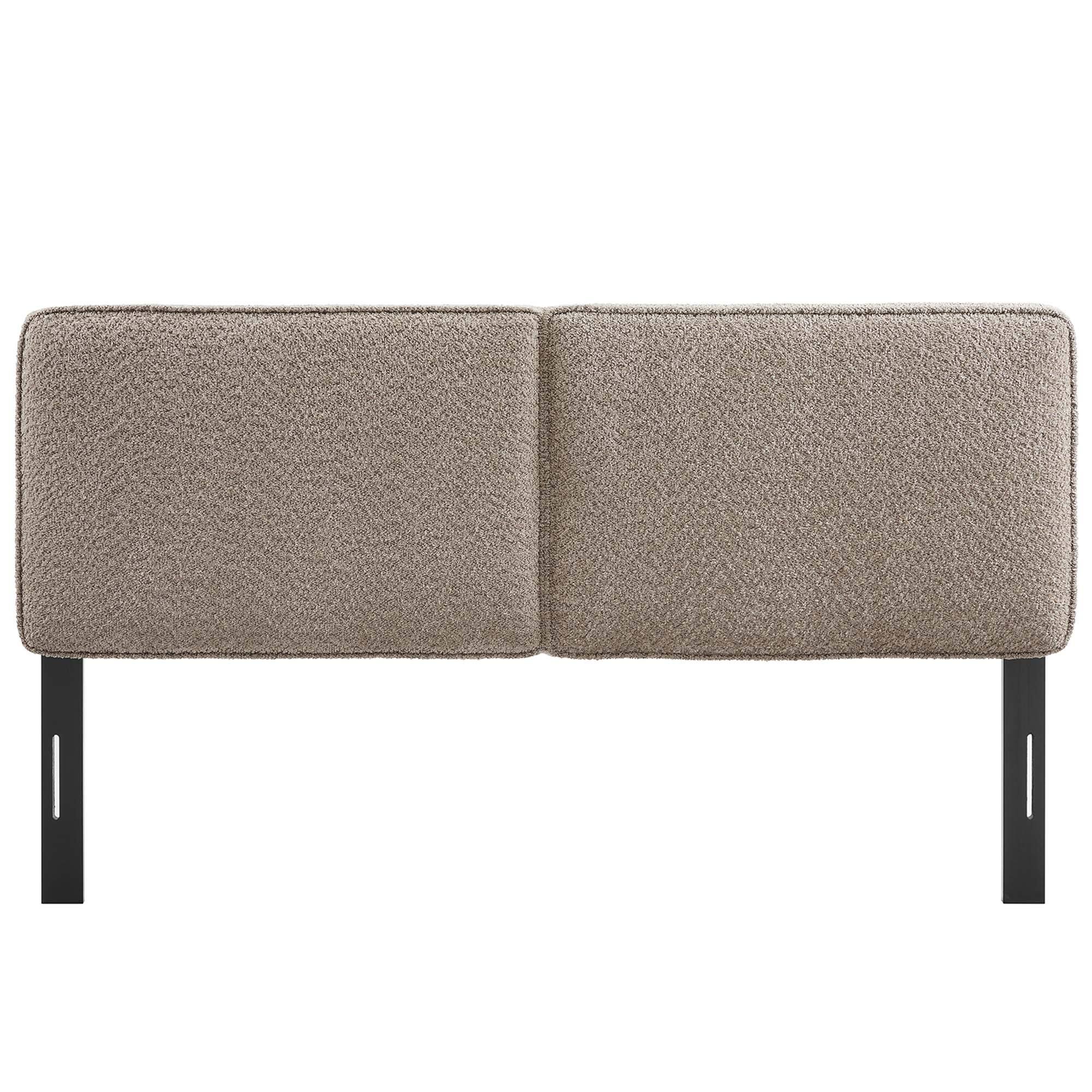 Alt View 1. Modway - Lindee Boucle Fabric Queen Headboard by Modway - Brown.