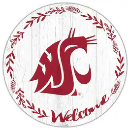 Fan Creations - Washington State Cougars 12" Welcome Circle Sign - Multicolor