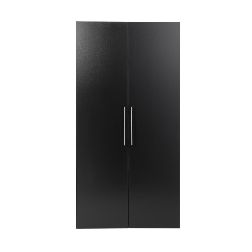 Angle. Prepac - HangUps 36" Large Storage Cabinet, Black - Black.