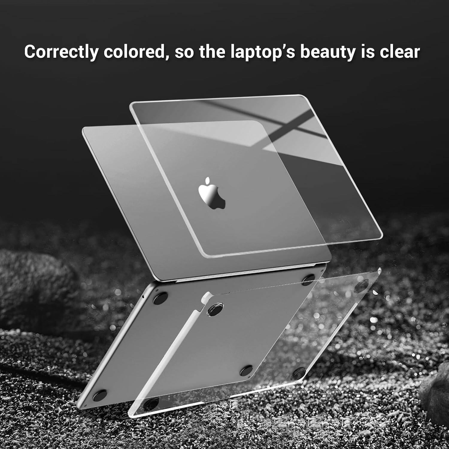 Correctly colored, so the laptop's beauty is clear