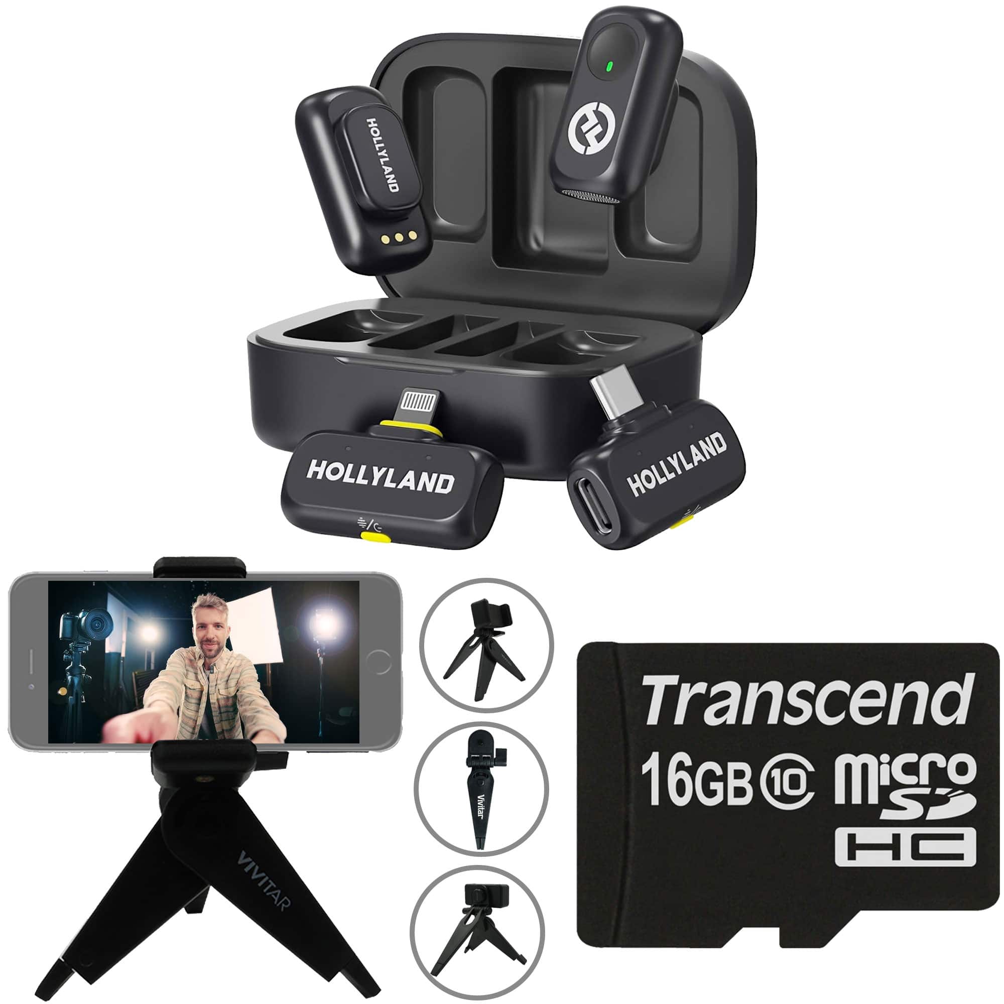 HOLLYLAND LARK A1 Combo Wireless Mic System for Mobile Devices